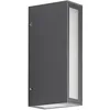 Image de PRIOS LED Applique Exterieur Loriava (Moderne) en Gris Aluminium (1 lampe,à), Murale Luminaire Lampe Jardin Eclairage d’exterieur