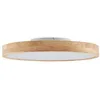 Image de Lindby LED Plafonnier Lanira à intensité variable (Moderne) en Marron Bois e. a. pour Salon & Salle manger (1 lampe,à), bois plafonnier lampe