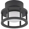 Image de Lucande Plafonnier Berenike à intensité variable (Moderne) en Gris Aluminium (1 lampe,à GX53), saillie plafonnier lampe
