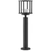 Image de Lucande Luminaire extérieur Berenike à intensité variable (Moderne) en Gris Aluminium (1 lampe,à GX53), Borne lumineuse borne luminaire pour socle