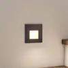 Image de Arcchio Lampe encastrable LED Vexi, 7,8 cm x 7,8 cm, noir, CCT