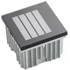 Image de LED Applique extérieure Zamo à intensité variable (Moderne) en Noir Aluminium e. a. pour Couloir (1 lampe,à), encastrable l’extérieur applique mur extérieur/mur de la maison