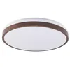 Image de Lindby LED Plafonnier Hudsona à intensité variable (Moderne) en Marron Bois e. a. pour Salon & Salle manger (1 lampe,à), Eclairage Lampe Luminaire Plafond Eclerage