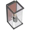 Image de Lucande Applique extérieure Elwin à intensité variable (Moderne) en Noir Aluminium (1 lampe,à E27), pour mur extérieur/façade de maison terrasse und balcon