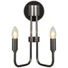 Image de Lindby Applique Murale Elanova à intensité variable (Antique, Classic) en Gris Métal e. a. pour Salon & Salle manger (à 2 lampes E14) Lampe Eclairage Luminaire Mural