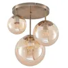 Image de Lindby Plafonnier Teeja à intensité variable (Moderne) en Beige Verre e. a. pour Salon & Salle manger (à 3 lampes, E27) Luminaire Lampe Plafond Eclerage Eclairage Interieur