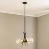 Image de Lucande Sotiana Suspension, 3 lampes, ronde, laiton