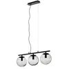 Image de Lucande Suspension Sotiana à intensité variable (Antique, Classic) en Noir Verre e. a. pour Salon & Salle manger (à 3 lampes E14) design suspension lampe plafonnier