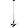 Image de Lucande Suspension Sotiana à intensité variable (Moderne) en Noir Métal e. a. pour Salon & Salle manger (à 3 lampes, E14) design suspension lampe plafonnier