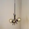 Image de Lucande Sotiana Suspension, 3 lampes, ronde, noire