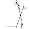 Image de Lucande Lampadaire Sotiana (Antique, Classic) en Gris Métal e. a. pour Salon & Salle à manger (à 3 lampes E14) lampe sur pied design de salon lampadaire éclairage