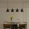Image de Lucande Servan suspension, noire, à quatre lampes
