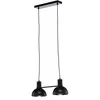 Image de Lucande Suspension Mostrid à intensité variable (Moderne) en Noir Métal e. a. pour Salon & Salle manger (à 2 lampes, E27) design suspension lampe plafonnier