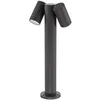 Image de PRIOS Luminaire extérieur Tulimar à intensité variable (Moderne) en Noir Aluminium (à 2 lampes, GU10) Borne lumineuse borne luminaire pour socle