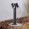 Image de Prios, luminaire pour socle Tulimar, 45 cm, anthracite, à 2 lampes, aluminium