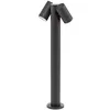 Image de PRIOS Luminaire extérieur Tulimar à intensité variable (Moderne) en Noir Aluminium (à 2 lampes, GU10) Borne lumineuse borne luminaire pour socle