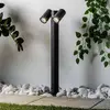 Image de Prios, borne lumineuse Tulimar, à 2 lampes, 60 cm, métal, IP65