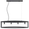 Image de Lindby Suspension Mizgin (Traditionnel) en Noir Métal e. a. pour Salon & Salle à manger (à 4 lampes, E27) Luminaire Lampe Plafond Plafonnier Suspendue