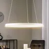 Image de Suspension LED Arcchio Albiona, blanche, 1 anneau, Ø 60 cm