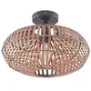 Image de Lindby Plafonnier Majeora à intensité variable (Scandinave) en Marron e. a. pour Salon & Salle manger (1 lampe,à E27), bois plafonnier lampe