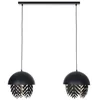 Image de Lucande Suspension Aparas à intensité variable (Moderne) en Noir Métal e. a. pour Salon & Salle manger (à 2 lampes, E27) design suspension lampe plafonnier