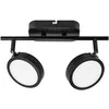 Image de Lindby Spot Neros (Moderne) en Noir Métal e. a. pour Salon & Salle à manger (à 2 lampes, GX53) Lampe encastrable plafonnier applique