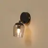 Image de Lindby Spot Katjana, à 1 lampe, hauteur 16,9 cm, verre fumé