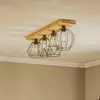 Image de Envostar Various plafonnier 4 lampes, pin naturel