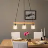Image de Envostar Tisan Suspension bois/verre à 3 lampes