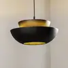 Image de Lucande Suspension Kellina, Ø 48 cm, noir, métal