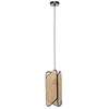 Image de Lucande Suspension Bassiola à intensité variable (Moderne) en Marron Bois e. a. pour Salon & Salle manger (1 lampe,à E27), design suspension lampe plafonnier