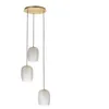 Image de Lucande Suspension Taylan à intensité variable (Moderne) en Blanc Métal e. a. pour Salon & Salle manger (à 3 lampes, G9) design suspension lampe plafonnier