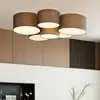 Image de Lindby plafonnier Maureka, 94 cm, à 6 lampes, textile