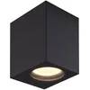 Image de PRIOS Applique Exterieur Tetje à intensité variable (Moderne) en Noir Aluminium (1 lampe,à GU10), Murale Luminaire Lampe Jardin Eclairage