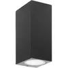 Image de PRIOS Applique Exterieur Tetje à intensité variable (Moderne) en Noir Aluminium (à 2 lampes, GU10) Murale Luminaire Lampe Jardin Eclairage