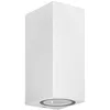 Image de PRIOS Applique Exterieur Tetje à intensité variable (Moderne) en Blanc Aluminium (à 2 lampes, GU10) Murale Luminaire Lampe Jardin Eclairage