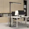 Image de Arcchio Lampadaire de bureau LED Susi, noir, capteur, variateur tactile