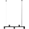Image de Arcchio Suspension Brinja à intensité variable (Moderne) en Noir Aluminium e. a. pour Salon & Salle manger (à 5 lampes, GU10) Luminaire Lampe Plafond Plafonnier