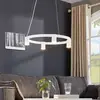 Image de Arcchio suspension Brinja, blanc, Ø 64 cm, à 4 lampes, GU10