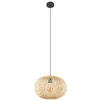 Image de Lindby Suspension Solvira à intensité variable (Scandinave) en Marron e. a. pour Salon & Salle manger (1 lampe,à E27), Luminaire Lampe Plafond Plafonnier Suspendue