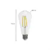 Image de Amploule LED Arcchio Rustika E27 3,8 W 2 700 K 806 lm, transparente