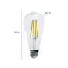 Image de Amploule LED Arcchio Rustika E27 3,8 W 3 000 K 806 lm transparente