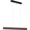 Image de quitani LED Suspension Keijo à intensité variable (Traditionnel) en Marron Bois e. a. pour Salon & Salle manger (1 lampe,à), lampe plafonnier suspension