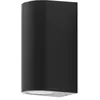 Image de PRIOS Applique Exterieur Irfan à intensité variable (Moderne) en Noir (à 2 lampes, GU10) Murale Luminaire Lampe Jardin Eclairage