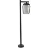 Image de Lucande Luminaire extérieur Chandan à intensité variable (Moderne) en Noir Aluminium (1 lampe,à E27), Borne lumineuse luminaire pour socle
