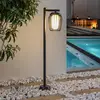 Image de Lucande, borne lumineuse Chandan, 100 cm, noir, aluminium