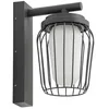 Image de Lucande Applique Exterieur Chandan à intensité variable (Moderne) en Noir Aluminium (1 lampe,à E27), Murale Luminaire Lampe Jardin Eclairage