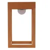 Image de Lindby LED Lampe solaire extérieur Peransa à intensité variable (Traditionnel) en Marron Bois (1 lampe,à), lampe jardin
