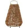 Image de Lindby LED Lampe solaire extérieur Amaria à intensité variable (Traditionnel) en Marron Bois (1 lampe,à), lampe jardin