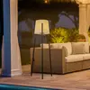 Image de Lucande Lindby luminaire de terrasse Jaimy, 148 cm, tripode, aluminium